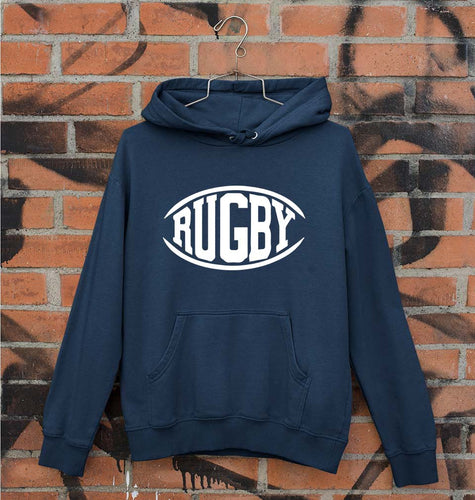 Rugby Unisex Hoodie for Men/Women-Navy Blue-Ektarfa.online
