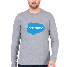 Load image into Gallery viewer, Salesforce Full Sleeves T-Shirt for Men-Grey Melange-Ektarfa.online
