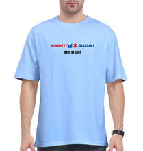 Load image into Gallery viewer, Maruti Suzuki Oversized T-Shirt for Men-Baby Blue-Ektarfa.online
