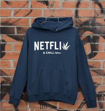 Load image into Gallery viewer, Netflix Weed &amp; Chill Unisex Hoodie for Men/Women-Navy Blue-Ektarfa.online
