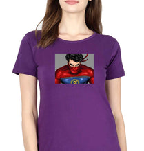 Load image into Gallery viewer, Minnal Murali T-Shirt for Women-Purple-Ektarfa.online
