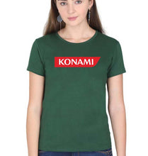 Load image into Gallery viewer, Konami T-Shirt for Women-Dark Green-Ektarfa.online
