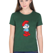 Load image into Gallery viewer, Papa Smurf T-Shirt for Women-Dark Green-Ektarfa.online
