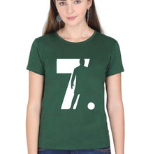 Load image into Gallery viewer, Cristiano Ronaldo CR7 T-Shirt for Women-Dark Green-Ektarfa.online
