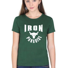 Load image into Gallery viewer, Iron Paradise T-Shirt for Women-Dark Green-Ektarfa.online
