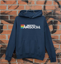 Load image into Gallery viewer, AntiSocial Unisex Hoodie for Men/Women-Navy Blue-Ektarfa.online
