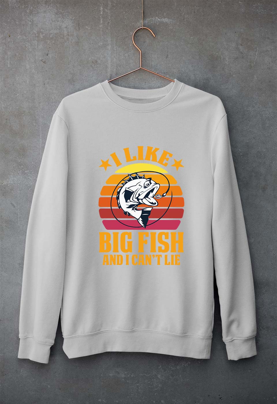 Fishing Unisex Sweatshirt for Men/Women-Grey Melange-Ektarfa.online