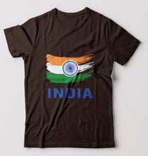Load image into Gallery viewer, India T-Shirt for Men-Coffee Brown-Ektarfa.online
