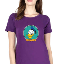 Load image into Gallery viewer, Donald Duck T-Shirt for Women-Purple-Ektarfa.online
