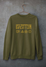 Load image into Gallery viewer, Led Zeppelin Unisex Sweatshirt for Men/Women-Olive Green-Ektarfa.online
