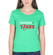 Load image into Gallery viewer, Avengers Whatever it Takes T-Shirt for Women-Flag Green-Ektarfa.online
