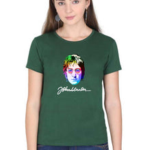 Load image into Gallery viewer, John Lennon T-Shirt for Women-Dark Green-Ektarfa.online
