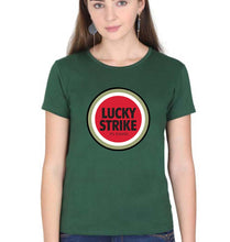 Load image into Gallery viewer, Lucky Strike T-Shirt for Women-Dark Green-Ektarfa.online
