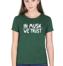 Load image into Gallery viewer, Elon Musk T-Shirt for Women-Dark Green-Ektarfa.online
