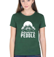 Load image into Gallery viewer, Cycling Adventure T-Shirt for Women-Dark Green-Ektarfa.online
