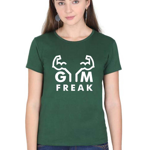 Gym T-Shirt for Women-Dark Green-Ektarfa.online