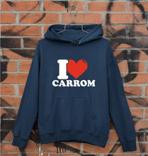 Load image into Gallery viewer, I Love Carrom Unisex Hoodie for Men/Women-Navy Blue-Ektarfa.online
