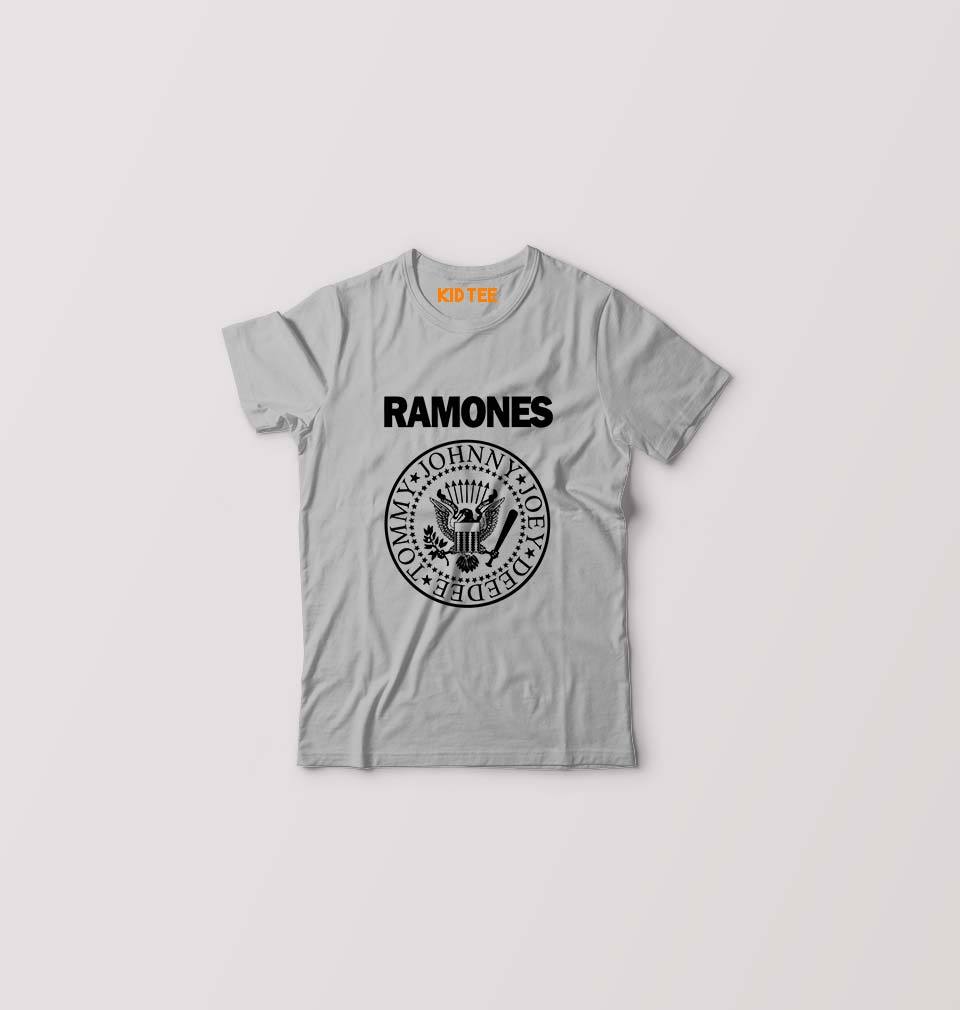 Ramones Kids T-Shirt for Boy/Girl-Grey-Ektarfa.online