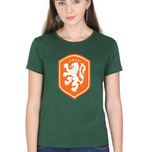 Load image into Gallery viewer, Netherlands Football T-Shirt for Women-Dark Green-Ektarfa.online

