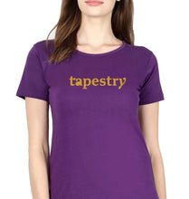 Load image into Gallery viewer, Tapestry T-Shirt for Women-Purple-Ektarfa.online
