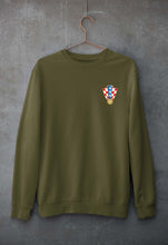 Load image into Gallery viewer, Croatia Football Unisex Sweatshirt for Men/Women-Olive Green-Ektarfa.online
