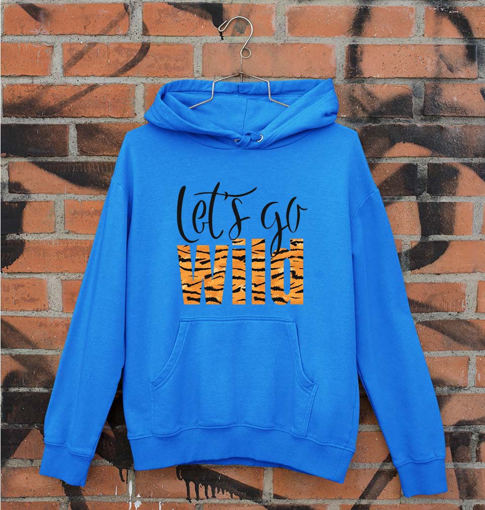 Lets Go Wild Unisex Hoodie for Men/Women-Royal Blue-Ektarfa.online