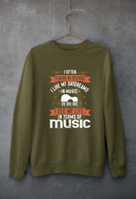 Load image into Gallery viewer, Music Unisex Sweatshirt for Men/Women-Olive Green-Ektarfa.online
