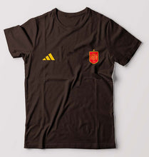 Load image into Gallery viewer, Spain Football T-Shirt for Men-Coffee Brown-Ektarfa.online
