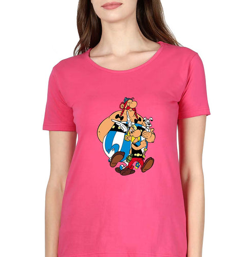 Asterix T-Shirt for Women-Pink-Ektarfa.online
