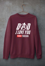 Load image into Gallery viewer, Dad I Love You 3000 Unisex Sweatshirt for Men/Women-Maroon-Ektarfa.online
