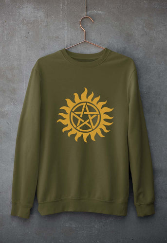 Supernatural Unisex Sweatshirt for Men/Women-Olive Green-Ektarfa.online
