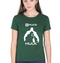 Load image into Gallery viewer, Hulk Superhero T-Shirt for Women-Dark Green-Ektarfa.online
