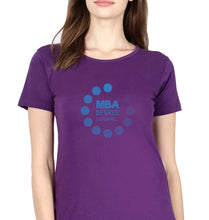 Load image into Gallery viewer, MBA T-Shirt for Women-Purple-Ektarfa.online
