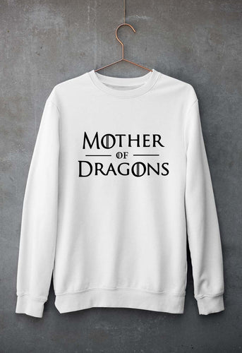 Mother of Dragons (GOT) Unisex Sweatshirt for Men/Women-White-Ektarfa.online