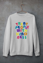 Load image into Gallery viewer, treat people.with kindness harry styles Unisex Sweatshirt for Men/Women-Grey Melange-Ektarfa.online
