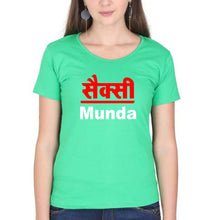 Load image into Gallery viewer, Sexy Munda T-Shirt for Women-flag green-Ektarfa.online
