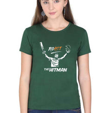 Load image into Gallery viewer, Rohit Sharma T-Shirt for Women-Dark Green-Ektarfa.online
