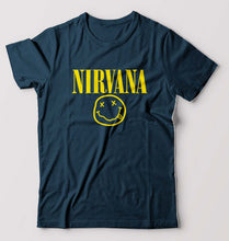 Load image into Gallery viewer, Nirvana T-Shirt for Men-Petrol blue-Ektarfa.online
