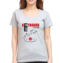 Load image into Gallery viewer, Piano T-Shirt for Women-Grey Melange-Ektarfa.online

