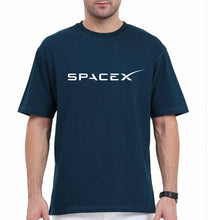 Load image into Gallery viewer, SpaceX Oversized T-Shirt for Men-Petrol Blue-Ektarfa.online
