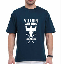 Load image into Gallery viewer, Villain Club Oversized T-Shirt for Men-Petrol Blue-Ektarfa.online
