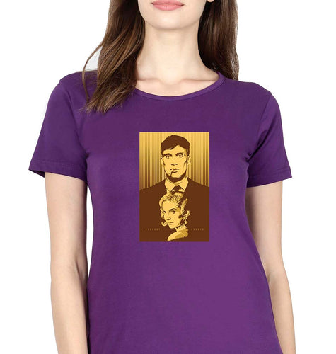Peaky Blinders T-Shirt for Women-Purple-Ektarfa.online