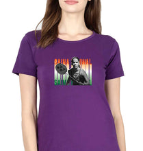 Load image into Gallery viewer, Saina Nehwal T-Shirt for Women-Purple-Ektarfa.online
