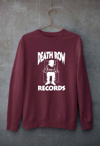 Death Row Records Unisex Sweatshirt for Men/Women-Maroon-Ektarfa.online