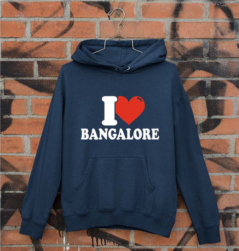 I Love BANGALORE Unisex Hoodie for Men/Women-Navy Blue-Ektarfa.online