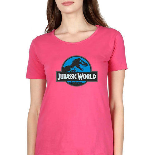 Jurassic World T-Shirt for Women-Pink-Ektarfa.online