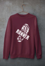 Load image into Gallery viewer, Runner Running Unisex Sweatshirt for Men/Women-Maroon-Ektarfa.online
