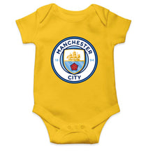 Load image into Gallery viewer, Manchester City Kids Romper For Baby Boy/Girl-0-5 Months(18 Inches)-Yellow-Ektarfa.online
