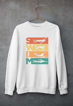 Load image into Gallery viewer, Swimming Unisex Sweatshirt for Men/Women-White-Ektarfa.online
