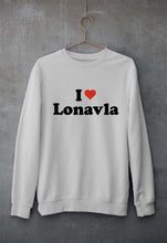 Load image into Gallery viewer, I Love Lonavla Unisex Sweatshirt for Men/Women-Grey Melange-Ektarfa.online
